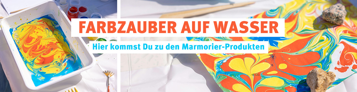 Zu den Produkten rund ums Marmorieren