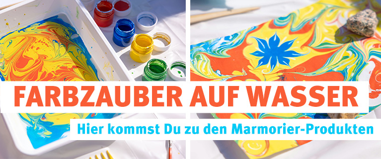 Zu den Produkten rund ums Marmorieren
