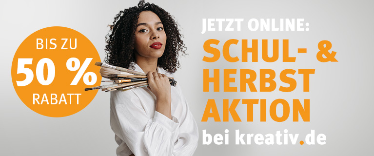 Unsere große Schul- und Herbstaktion startet HEUTE mit bis zu 50 % Rabatt auf viele Produkte!